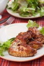 Roasted chicken wings Royalty Free Stock Photo