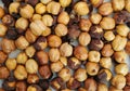 Roasted Chickpea Roasted Gram Roasted chana Roasted Kabuli Chana dried seeds heap closeup image photo