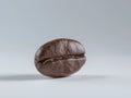 Roasted coffee bean isolated on white background. 3D illustration Royalty Free Stock Photo