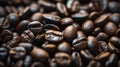 The roasted coffee beans.AI generated image Royalty Free Stock Photo
