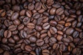 Roasted coffee beans background Royalty Free Stock Photo