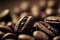 Roasted coffee beans background Royalty Free Stock Photo
