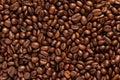 Roasted coffee beans background Royalty Free Stock Photo