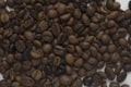 Roasted coffee beans background. .