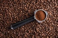 Roasted coffee beans background