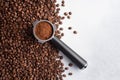 Roasted coffee beans background