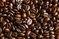 Roasted coffee beans background texture Royalty Free Stock Photo