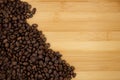 Roasted coffee beans background