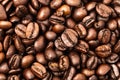 Roasted coffee beans, can be used as a background Royalty Free Stock Photo