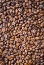 Roasted coffee beans, can be used as a background Royalty Free Stock Photo