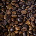 Roasted coffee beans, can be used as a background Royalty Free Stock Photo