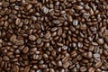 Roasted coffee beans, can be used as a background Royalty Free Stock Photo
