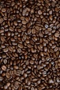 Roasted coffee beans, can be used as a background Royalty Free Stock Photo