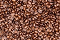 roasted coffee beans, can be used as a background. Royalty Free Stock Photo