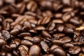 roasted coffee beans, can be used as a background. Royalty Free Stock Photo