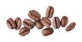Roasted coffee beans isolated Royalty Free Stock Photo