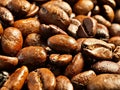Roasted coffee beans pile Royalty Free Stock Photo