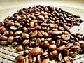 A roasted coffee beans pile Royalty Free Stock Photo