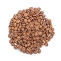 Roasted coffee beans pile Royalty Free Stock Photo
