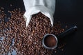 Roasted coffee beans Royalty Free Stock Photo