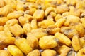 Roasted corn nuts texture Royalty Free Stock Photo