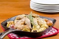 Roasted Cornish Game Hen and Potatoes Royalty Free Stock Photo