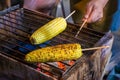 Roasted corns on the barbecue !