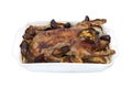 Roasted duck with apples Royalty Free Stock Photo