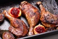 Roasted duck legs