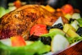 Roasted duck with vegetables