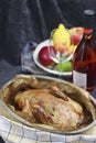 Roasted duck with wine