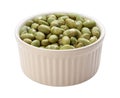 Roasted Edamame Beans Isolated clipping path Royalty Free Stock Photo