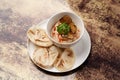 Roasted Eggplant Hummus. Baba ganoush hummus