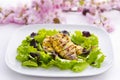 Roasted fish dish meal Royalty Free Stock Photo