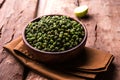 Roasted fresh Green Chickpeas or Chick Peas or harbara