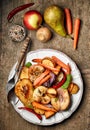 Roasted fruits and vegetables