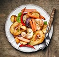 Roasted fruits and vegetables