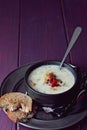 Roasted Garlic Potato Soup Royalty Free Stock Photo