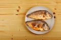 Roasted gilt head bream Royalty Free Stock Photo