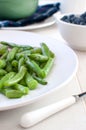 Roasted green beans with oil