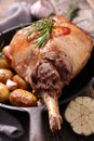 Roasted lamb chop Royalty Free Stock Photo