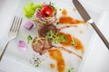 Roasted lamb chop Royalty Free Stock Photo