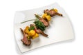Roasted lamb chops with potatoes Royalty Free Stock Photo