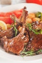 Roasted lamb chops