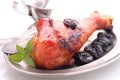 Roasted leg of turkey Royalty Free Stock Photo
