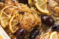 Roasted Lemon Chicken Royalty Free Stock Photo