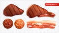 Roasted Meat Realistic Set