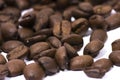 Roasted Mocha Coffee Beans close-up photo Royalty Free Stock Photo