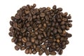 Roasted Mocha Coffee Beans close-up photo Royalty Free Stock Photo