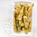 Roasted Parsnips with Wholegrain Mustard and Rosemary Top View